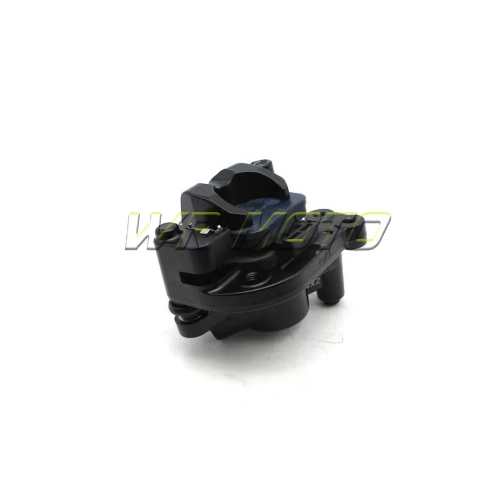 SYM ADXTG 400 motorcycle rear underrun brake pump spare parts, rear brake caliper assembly with mounting bracket.
