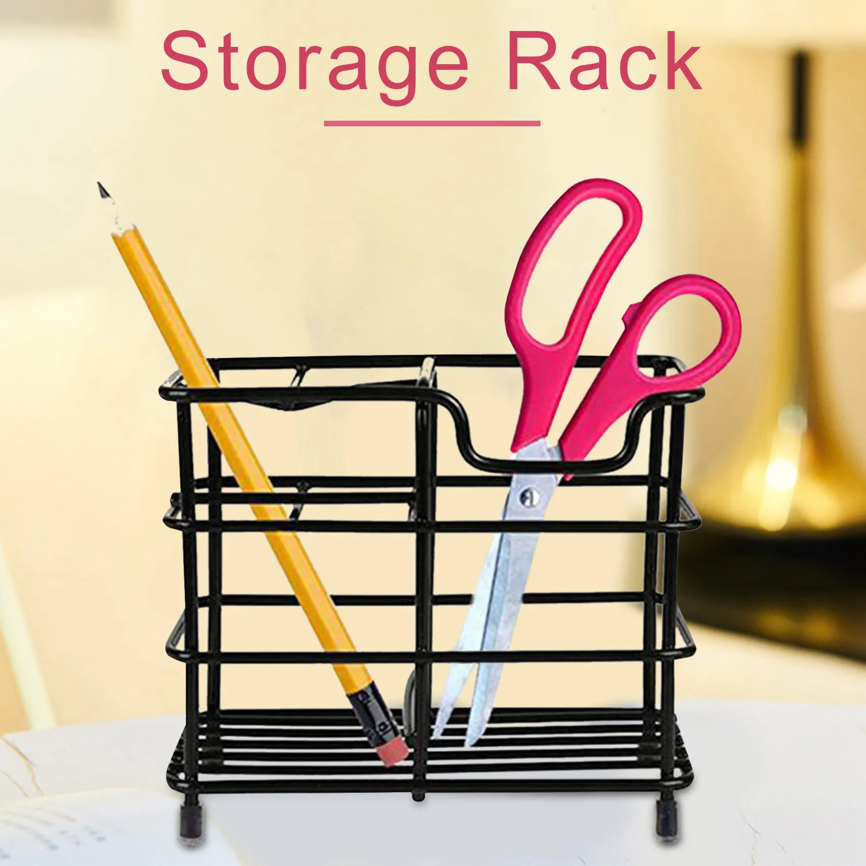 

Y42A-Stainless Steel Toothbrush Holder,Bathroom Toothpaste Holder Stand Multi-Functional For Electric Toothbrush, Black