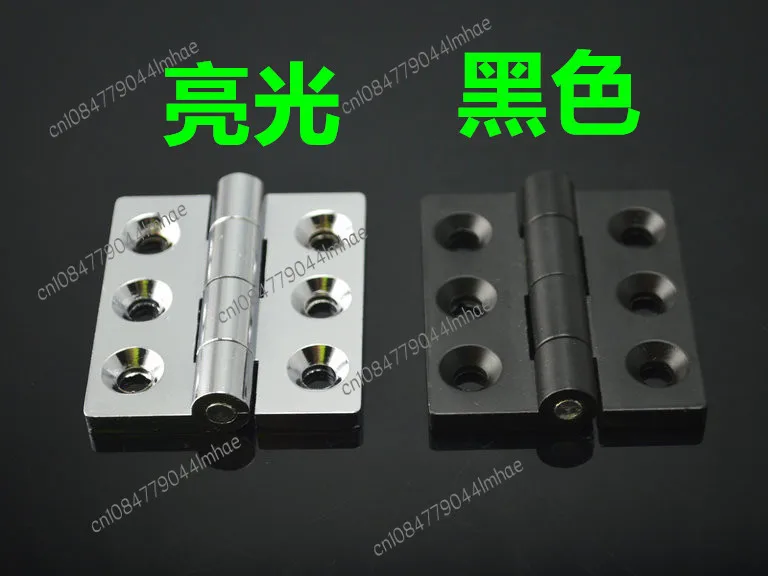 304 stainless steel heavy duty black zinc alloy electric cabinet box industrial hinge 56*65 65*