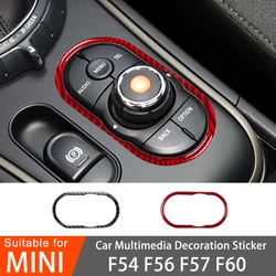 Car Multimedia Decorative Stickers For MINI ONE Cooper S JCW  F54 F55 F56 F57 F60  Car Interior Plastic Personalized Modified