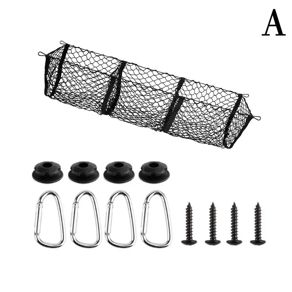 

Car Trunk Bed Freight Network Card Lathe 4 Mesh Storage Bag Net Bed Grocery Rack Accesorios Para Auto for Tesla Cybertruck U4C8