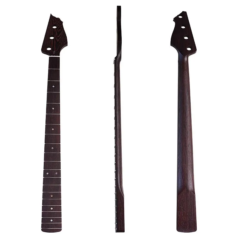 20Frets Wenge Wood 4Strings Bass Neck Matte Paint For Electric Bass Neck Musical Instrument Accessories