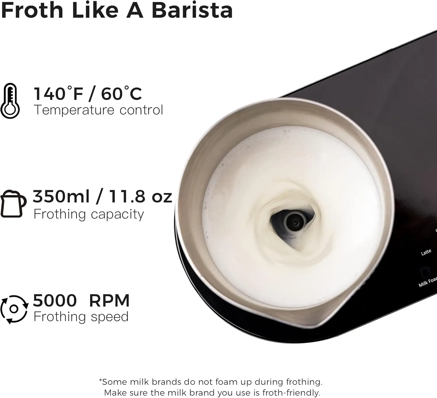 prr achine Coffee aker، ilk Froh pr achine Cobinaion، Lae Cuccino acchiao p