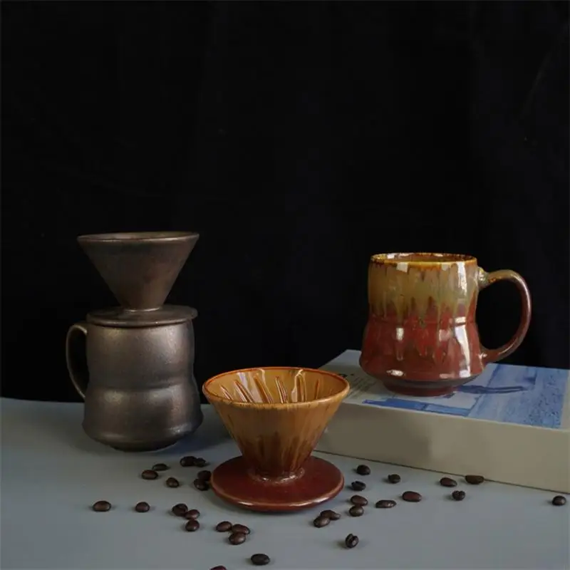 37ME Practical Ceramic V 60 Coffee Filter 460ml Easy To Clean And Maintain