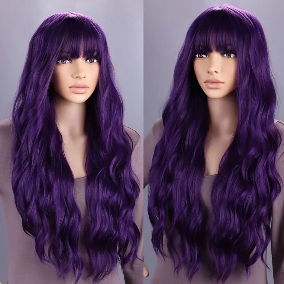 Long Purple Wig for Women 28