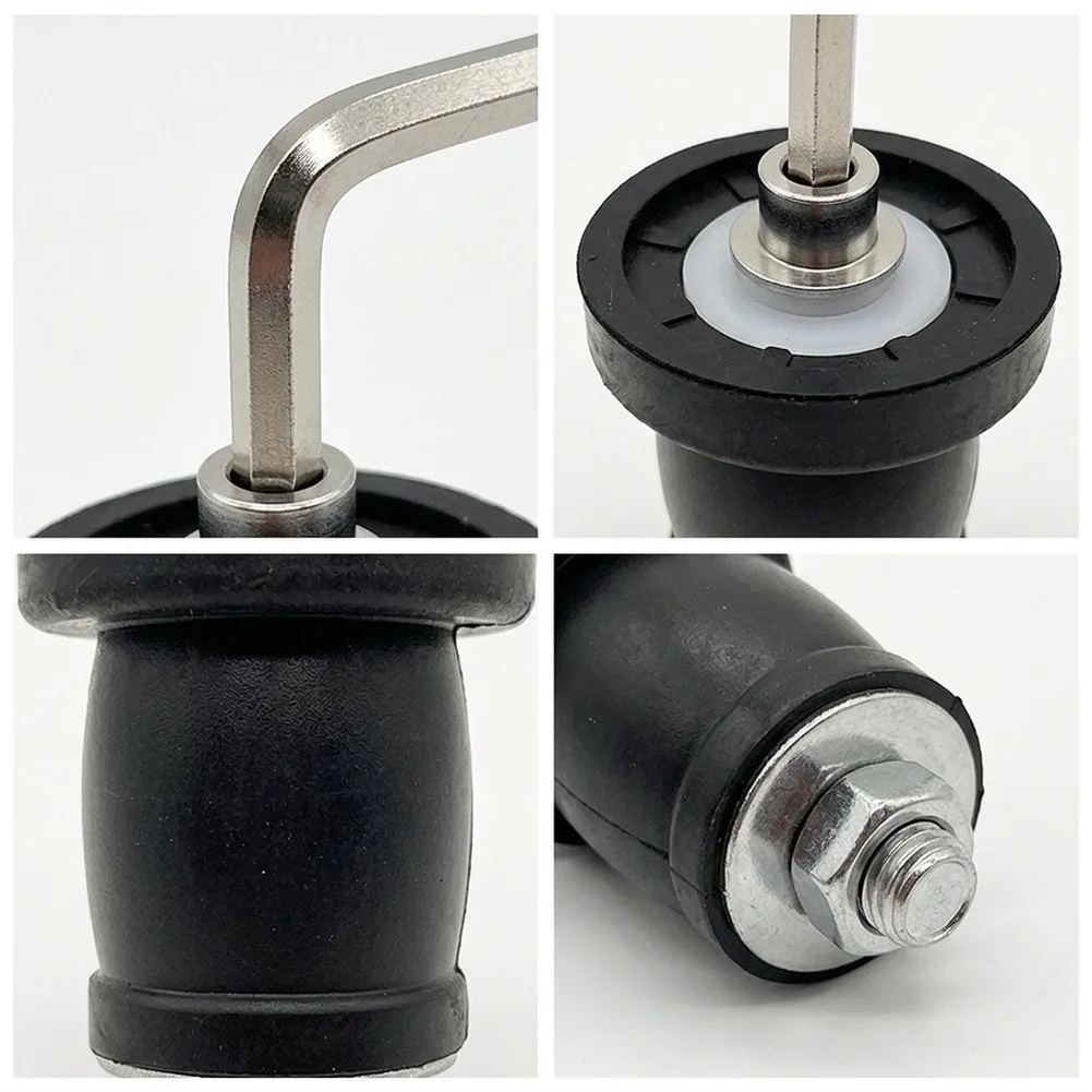 Floor Drain Expansion with Screw In Design Stainless Steel Handle and Heat Frost Oil Resistant Rubber 52 to 65 mm