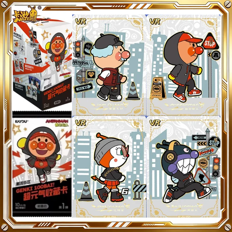 Tarjeta KAYOU Anpanman GENKI 100BAI! Caja Misteriosa Energy Pack Vol.1, Tarjetas Coleccionables Originales, Juguetes, Regalos de Cumpleaños y Festivos para Hombre y Mujer