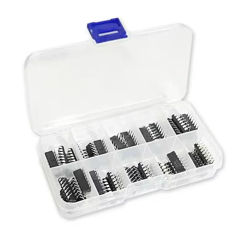 50PCS/LOT Electronic Component Assortment Kit Free Box 74HC00 74HC02 74HC04 74HC08 74HC14 74HC32 74HC138 74HC164 74HC165 74HC595