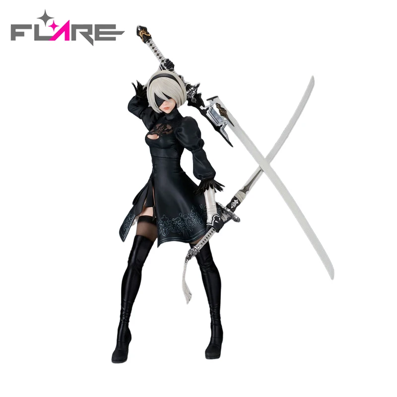 Original FLARE NieR:Automata YoRHa No.2 Type B Genuine 2B Anime Figure Collection Model Boxed Figure Toy Ornament Figurine Gifts