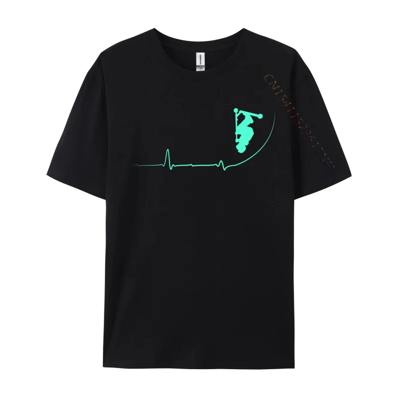 

Heartbeat For Stuntscooter Stunt Scooter Retro Men Tshirts Normal Funny Tops & Tees Cotton Summer T-Shirt Wholesale