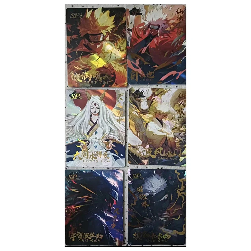 Anime NARUTO Rare SSP SP PR CP UR SSR SR R Flash Card Sasuke Haruno Sakura Kakashi Toys for boys Collectible Card Birthday Gifts