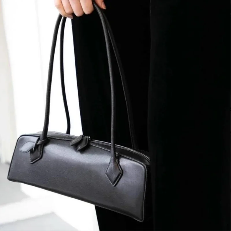 Women Microfiber Synthetic Leather Shoulder Bag Female Handbag Totes Casual Underarm Bag Commuter Bag Small Daybag Purse -KG1514