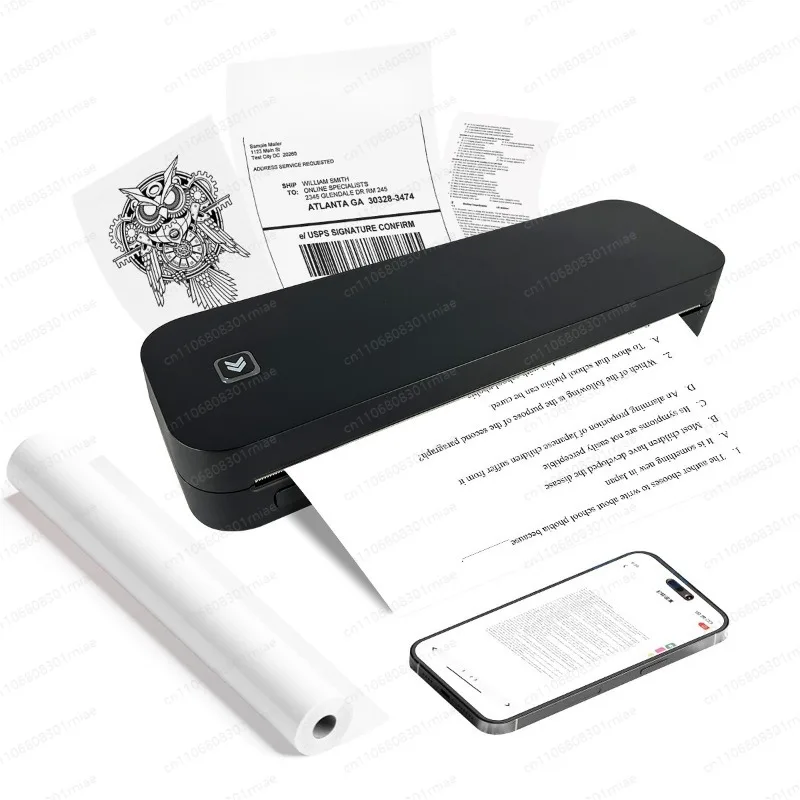 Thermal A4 Portable Printer Office Document Special Tattoo Tattoo Pattern Wireless Printing