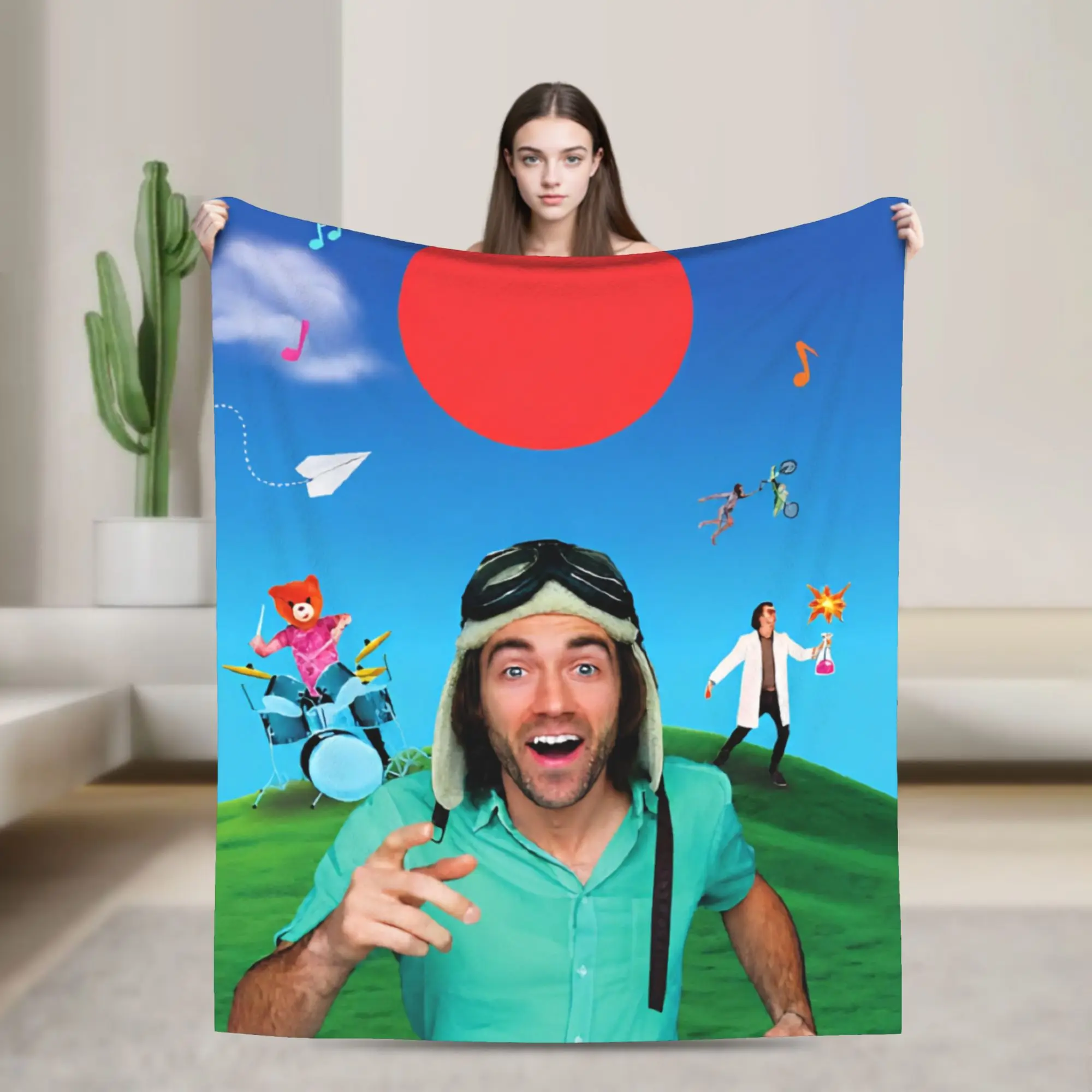 Dannys Go  Printed Blanket For Men Women Super Soft Warm  Throw Blankets for Living Room 50x60 Inches Multiple Sizes