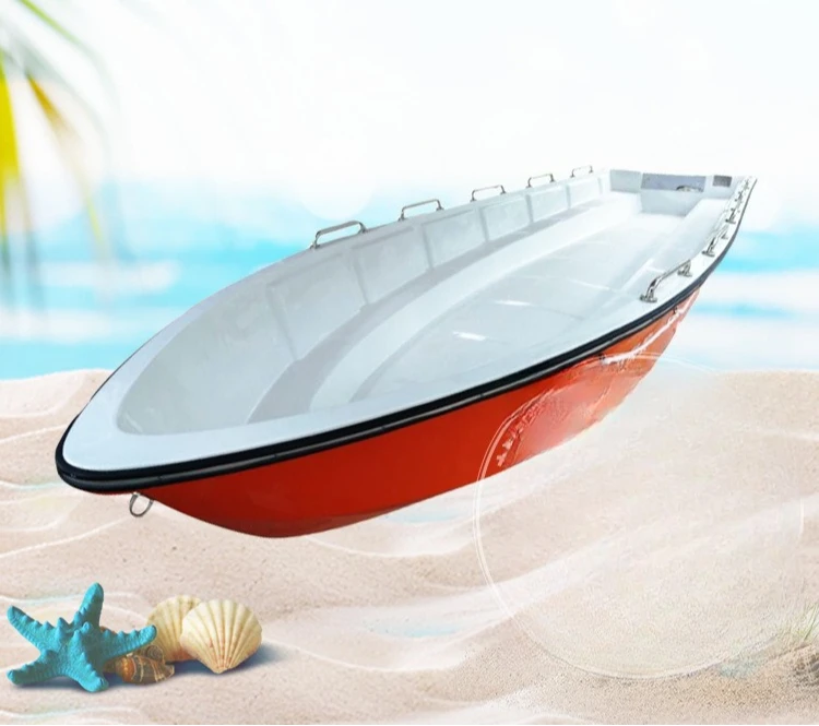 Double-deck thickened fiberglass assault boats, 10-12 people, emergency flood control assault boats