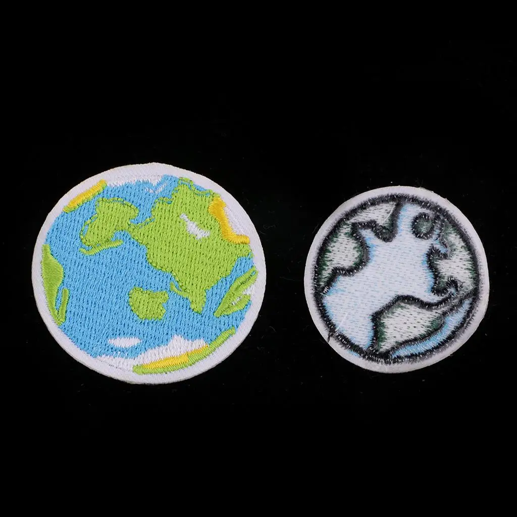 Star Space Theme Embroidered Patch Applique Assorted Size DIY Sewing Craft Sticker for Clothes Accessories