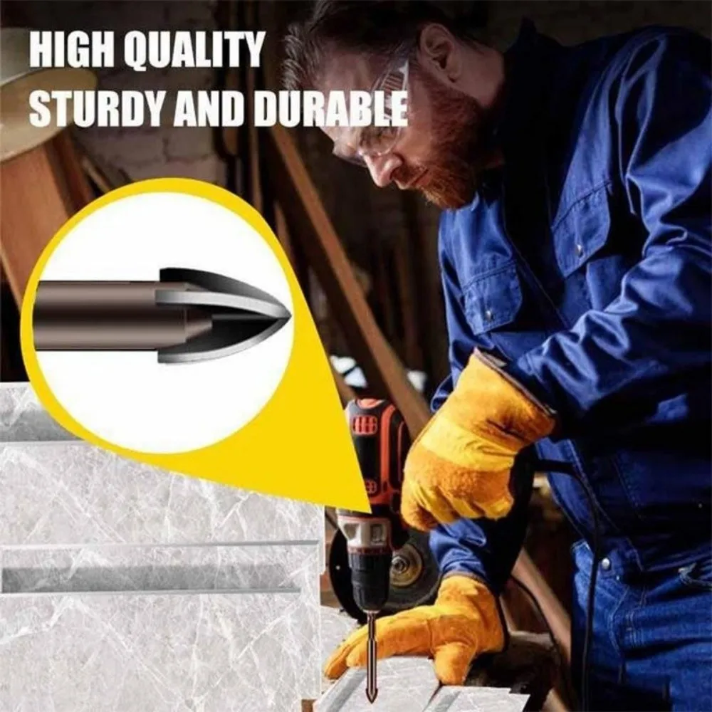 

10 шт./компл., набор сверл 3-12 мм, прецизионные высокоскоростные сверла для плитки, профессиональные сверла из карбида вольфрама, электроинструменты