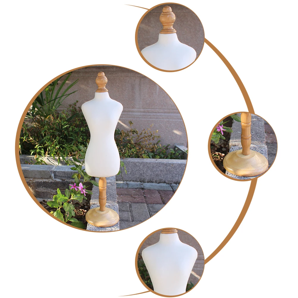 

Pet Clothes Model Rack Full Body Dress Display Mannequin Stand Versatile Coats Holder Premium Wood Foams Material