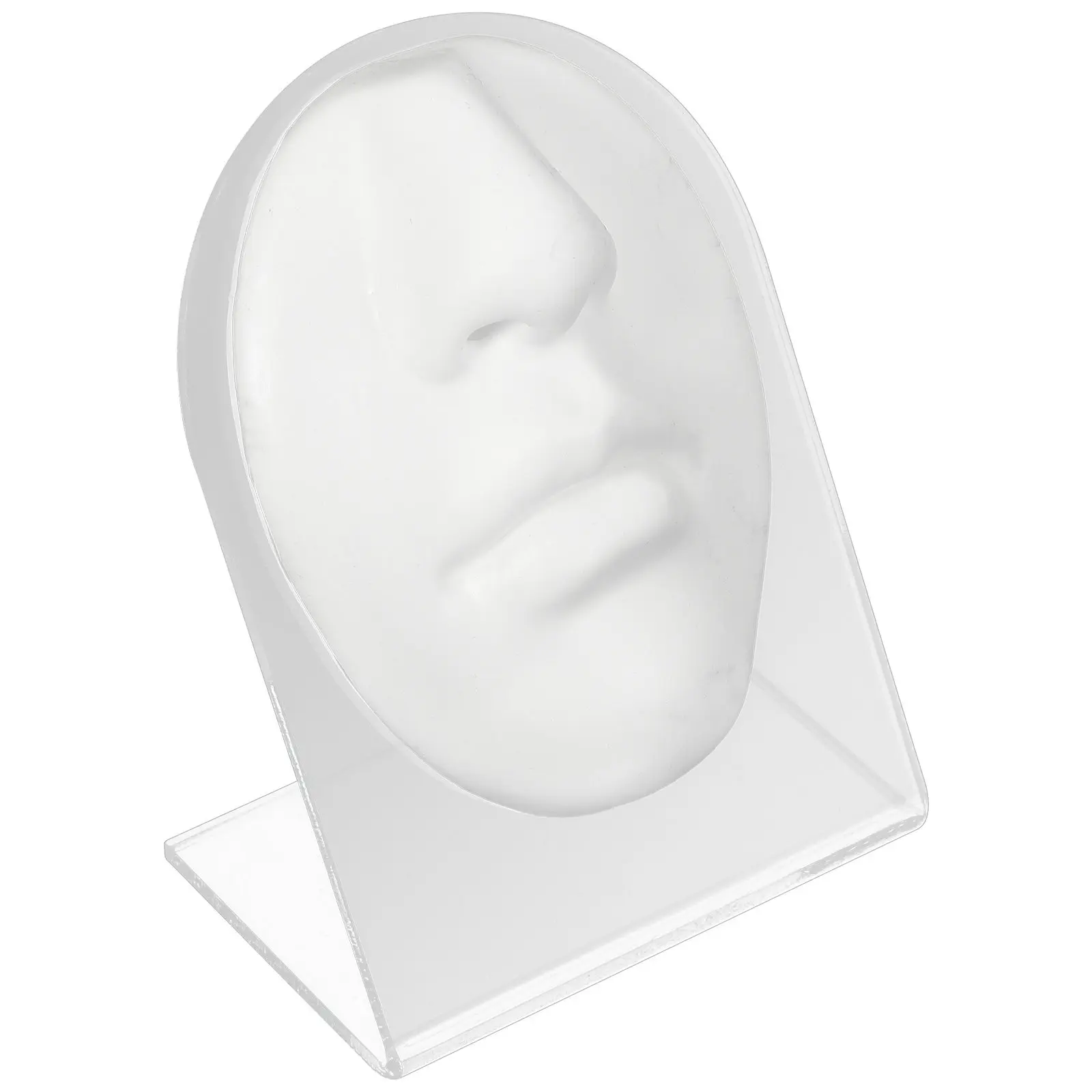 

Набор из 1-го комплекта: Манекен-голова для тренировки пирсинга и симуляции лица (имитация рта) для демонстрации, обучения, использования в школах, больницах, салонах красоты. Прочный.