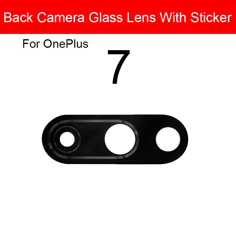 Back Camera Glass Lens For Oneplus 1+ X 1 2 3 3T 5 5T 6 6T 7 7T 8 8T Pro Rear Camera Glass Lens with Sticker