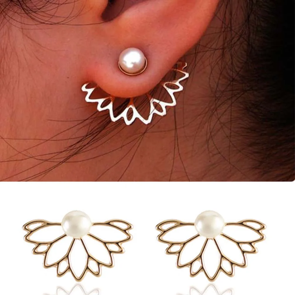 

10pc Stud Earrings Set Fashion Temperament Hollow Mixed Animal Fruit Women Ear Studs Eco Friendly Lightweight Gifts Girls Kids