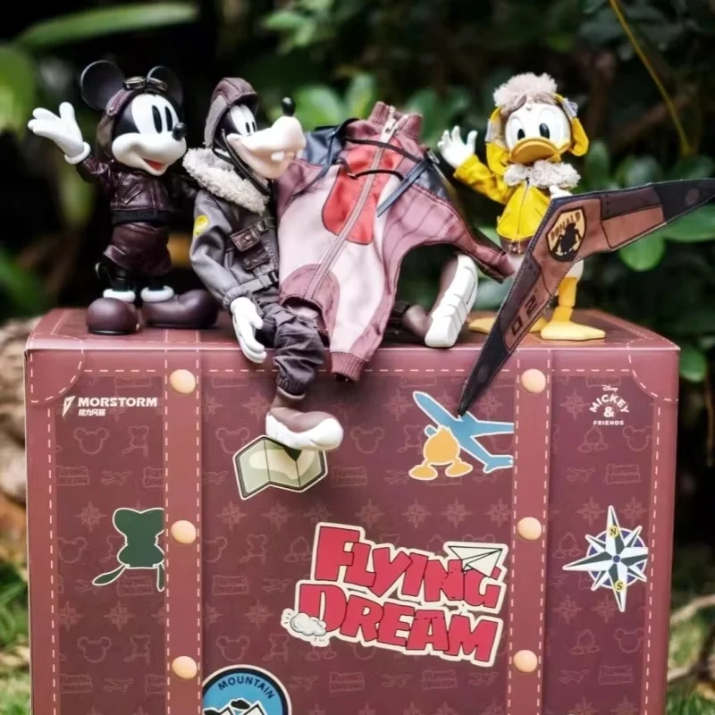 

Flight Dream Team Series Highly Articulated Action Figure Set Mickey/Donald/Goofy Garment-swappable Display Model Gift Toys