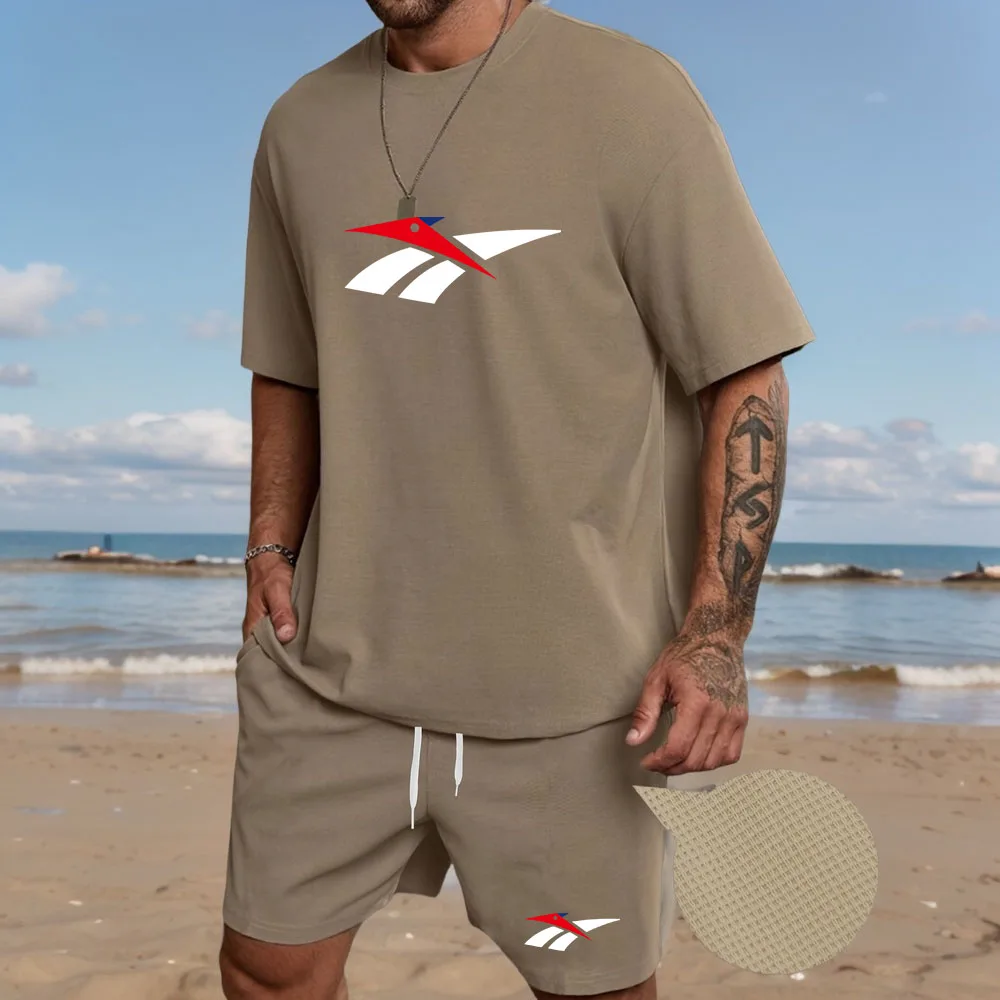 

2026 Hot Sale Men's Set O-neck T-shirt & Sports Shorts Summer Daily Casual Fashion Sportswear Male Home Outdoor Comfort Outfits