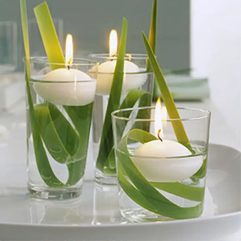 16Pcs Unscented Discs Candles Floating For Pool Party Wedding Home Bathtub Decor Supplies Romantic Confession Candlelight Dinner