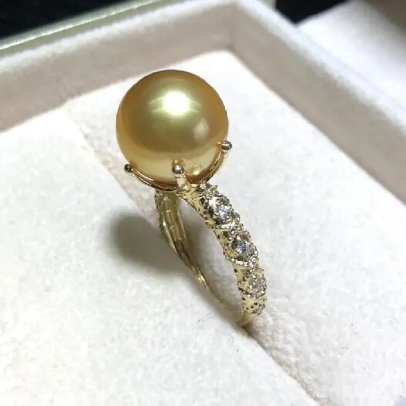 

Beautiful and huge aaaaa 10-11mm authentic Nanhai Golden Ring 925S.