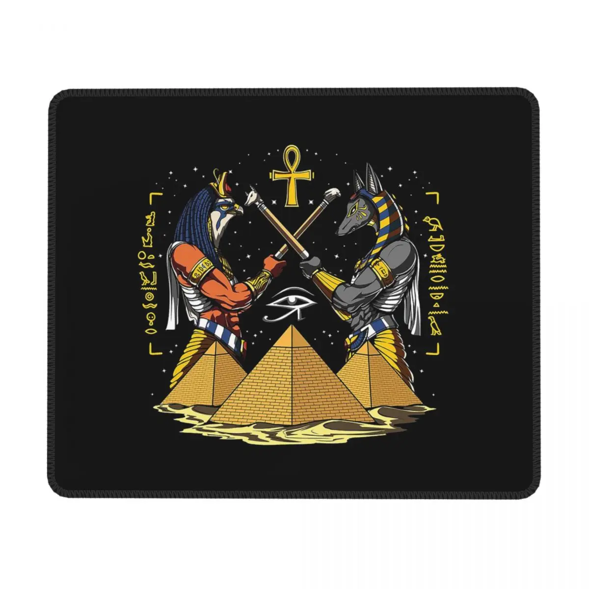 Ancient Egypt God Horus And Anubis Egyptian Pharaoh Multi-size Mouse Pad Computer Keyboard Mouse Mat Gamer PC Laptop Desk Mat