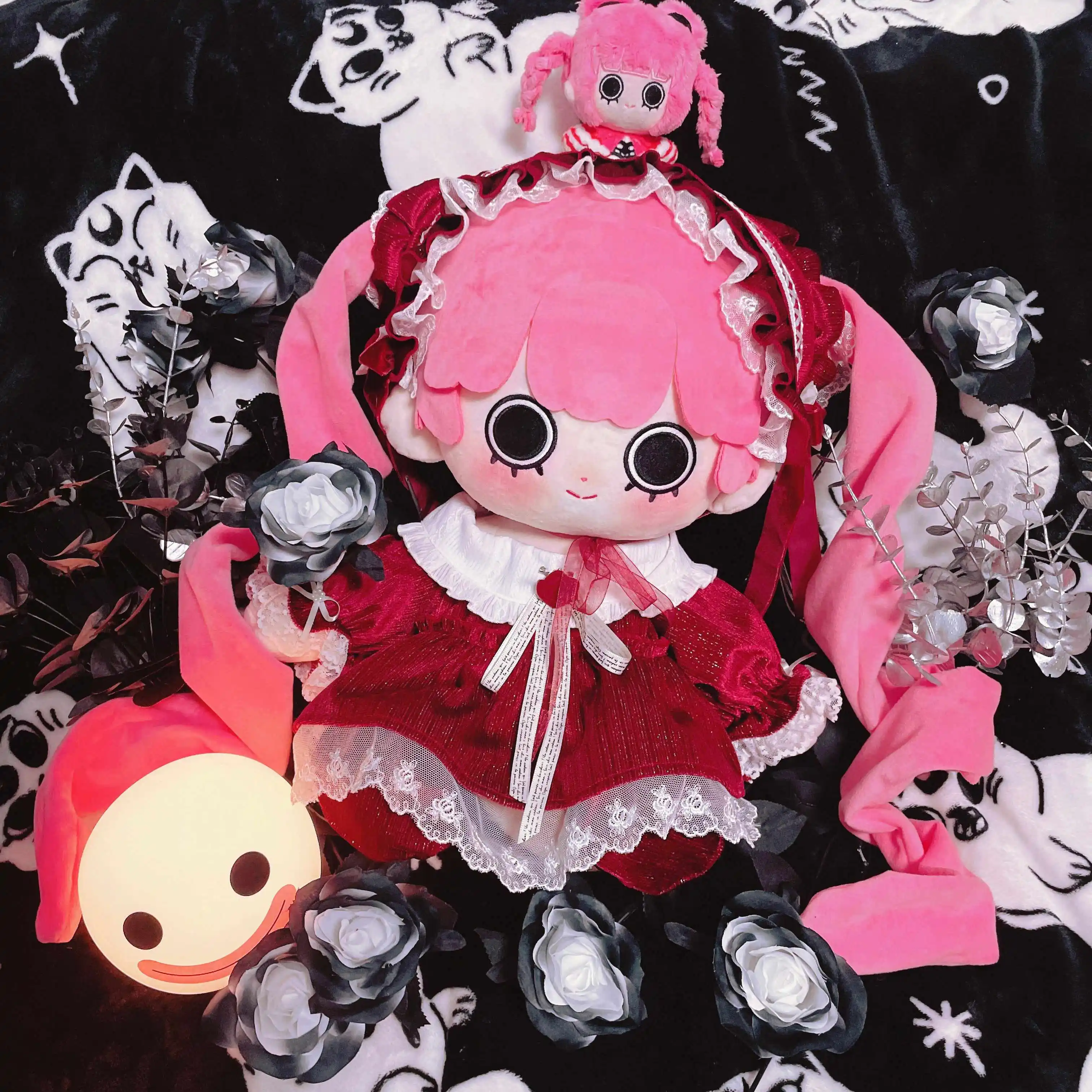 40cm  Anime Perona Stuffed Plushies Plush Cotton Doll Clothes Pendant Keychain Stand Badge Pillow Anime Figure Toy  Kids Gif