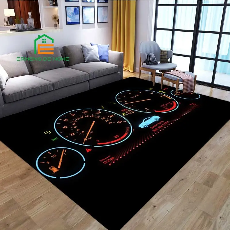 

Car Dashboard Area Rug Large,Carpets Rug for Living Bedroom Sofa Doormat Decoration Non-slip Floor Mat