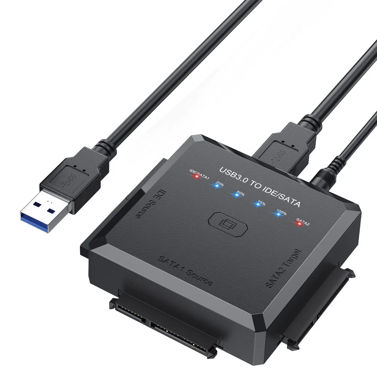 3 in 1 USB3.0 to SATA/IDE For Samsung Seagate WD 2.5 3.5 HDD SSD Hard Disk Drive Adapter Cable Data Transfer Converter
