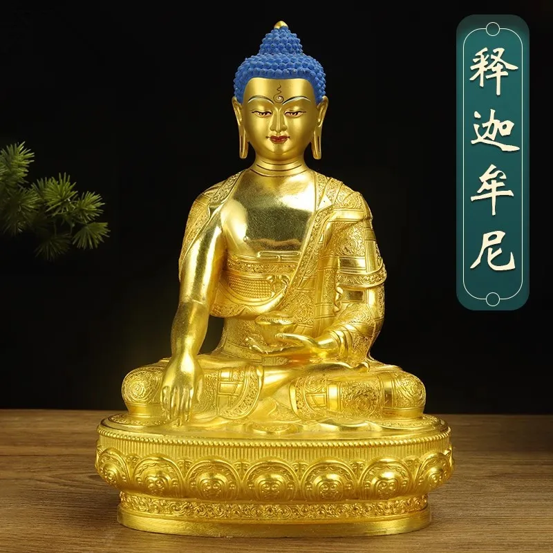 

Sakyamuni тибетская Тантра из чистой меди, длина 15 дюймов, статуя Будды для фотографий
