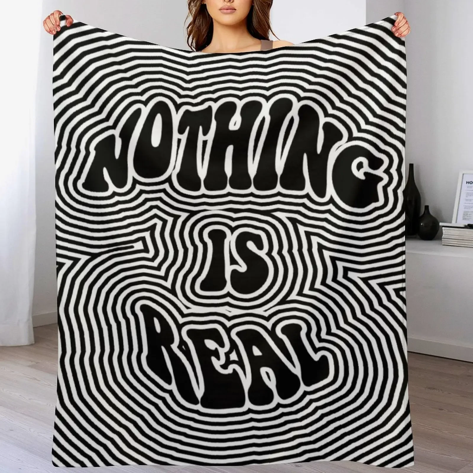 Nothing is Real Throw Blanket Baby Travel Sofas Giant Sofa Blankets