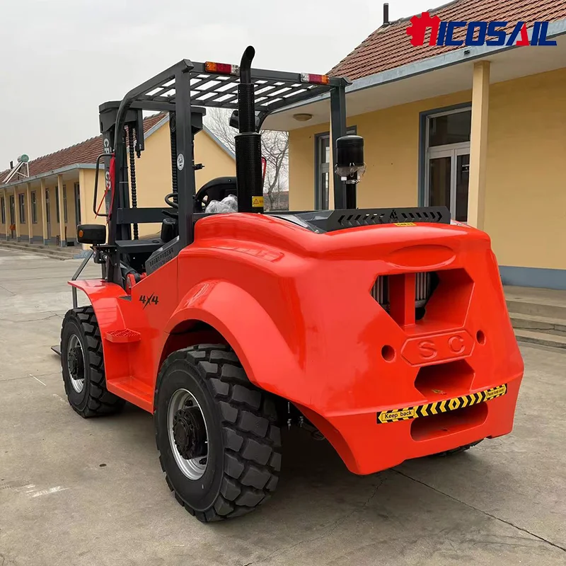 

All Terrain 4WD 4X4 Off-Road Forklift Mini Rough Terrain Articulated Frame Forklift