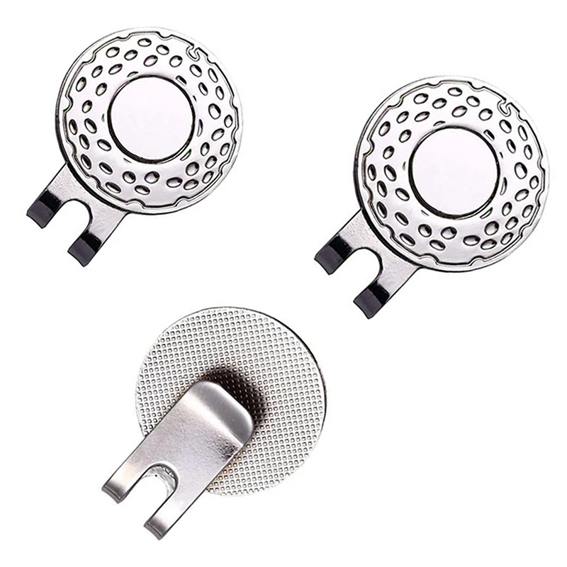 

[БЕСПЛАТНО] 1 шт. Марк для мяча для гольфа с зажимом для шляпы для гольфа Магнитный уличный маркер для гольфа из сплава.