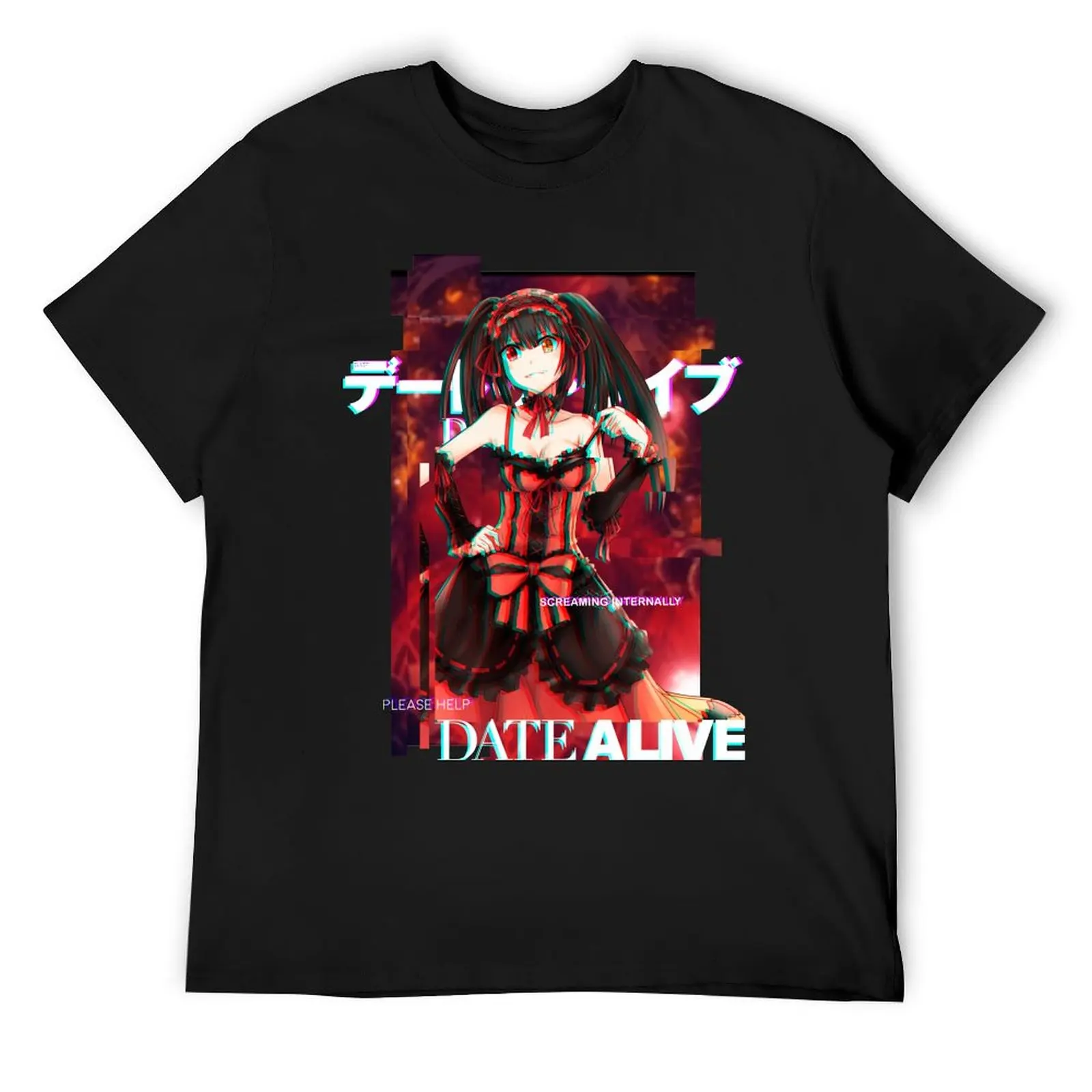 

Kurumi - Date a live T-Shirt cotton man t-shirts plus sizes kawaii clothes anime tshirt Men's t-shirts