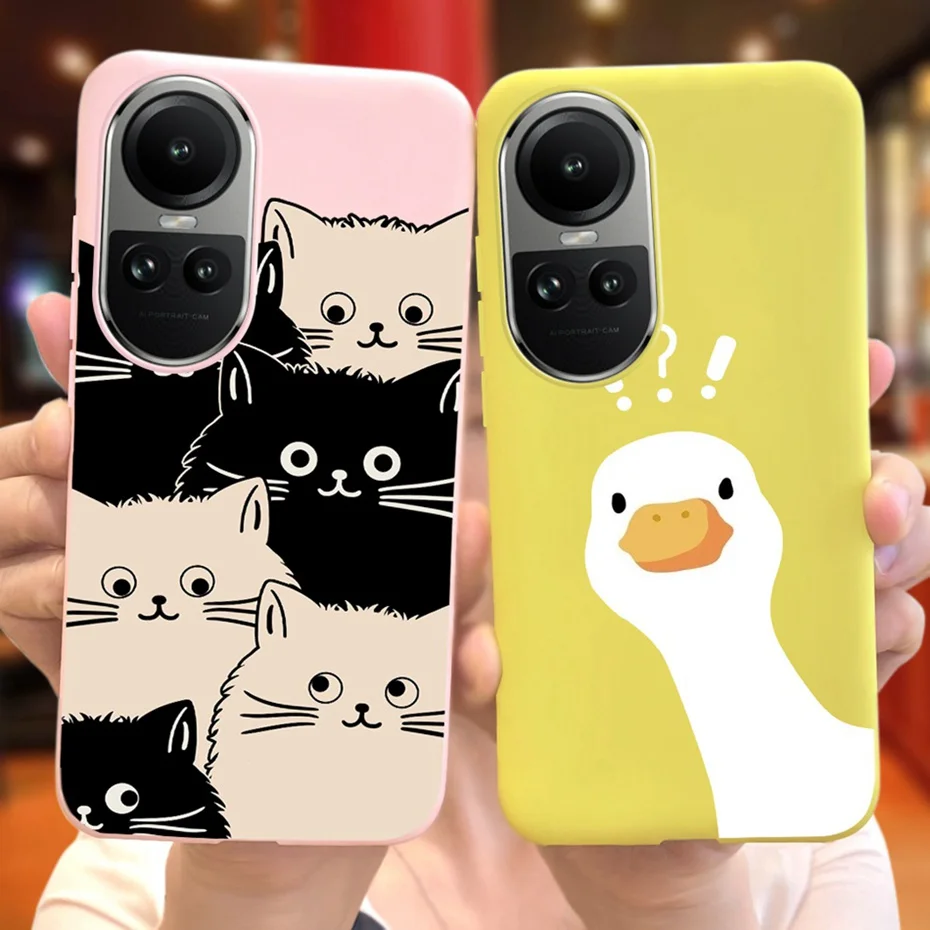 For OPPO Reno10 Reno 10 Pro Plus 5G 2023 Cool Fashion Phone Case For Oppo Reno10 Pro+ 10Pro 10 5G Cnady Color Soft Silicon Cases