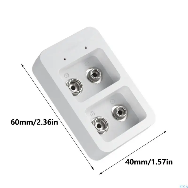 R91a قابلة للشحن بطاريات 9V شاحن USB للسفر عالية طول العمر استخدام مراكز الشحن سهلة ومريحة للاستخدام اليومي
