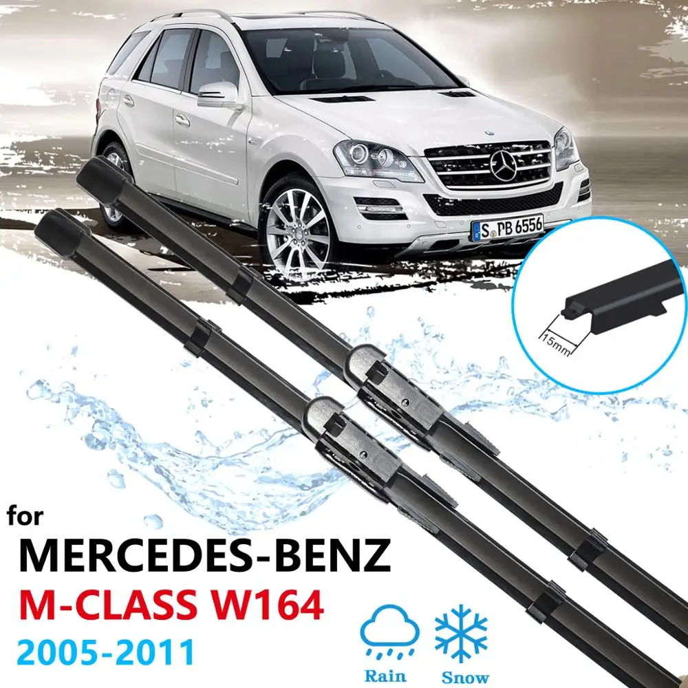 

Car Wiper Blades for Mercedes Benz M ML Class W164 2005 2006 2007 2008 2009 2010 2011 Windscreen Windshield Car Accessories Wash