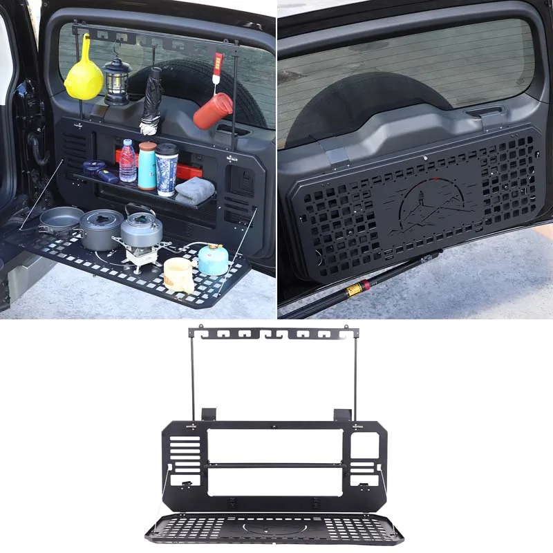 

1Pcs Aluminum alloy black For Haval Raptor 2023+ car tailgate foldable multi-functional storage rack modification accessories