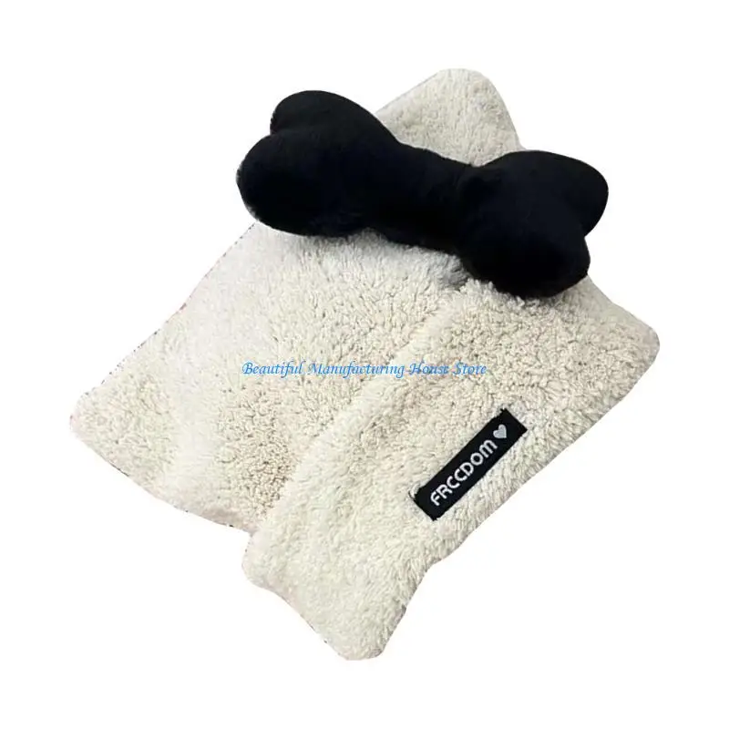 

E56A Soft Plush Hat Lovely Ear Flap Hat Bonnet Cap Windproof Sport Activity Warm Cap