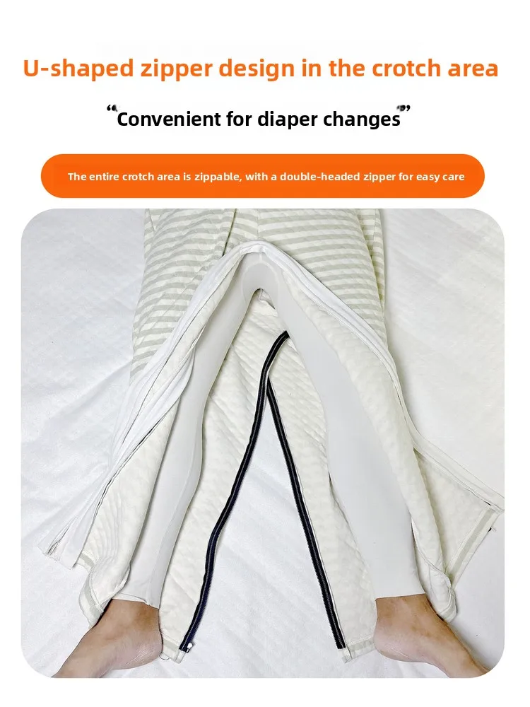 ly Anti-Au-Latzhose, Alzheimer-Patienten-Schutz gegen Papierwindeln, Reißverschluss, offener Schritt, Anti-Abhaber-Spwear