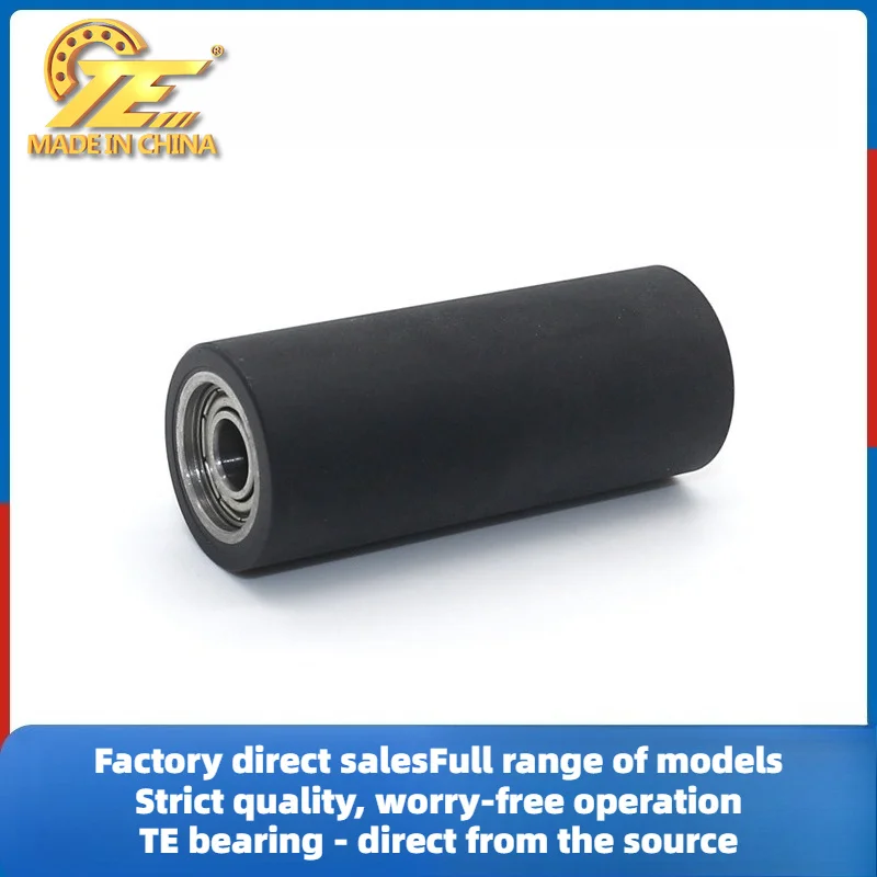 Glue-coated pulley with bearings 686ZZ polyurethane rubber roller TPU roller 6 * 20 * 49mm