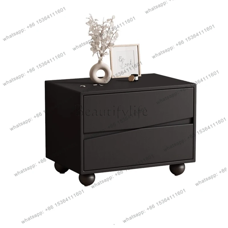 Trendy Nightstand Nordic Simple Storage Italian Bedside Table Luxury Aesthetic Mesitaa De Noche Bedroom Furniture