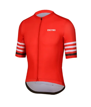 New Pro team  Lightweight Short sleeve cycling jersey and bib shorts high quality gel pad italy miti leg  ENCYMO