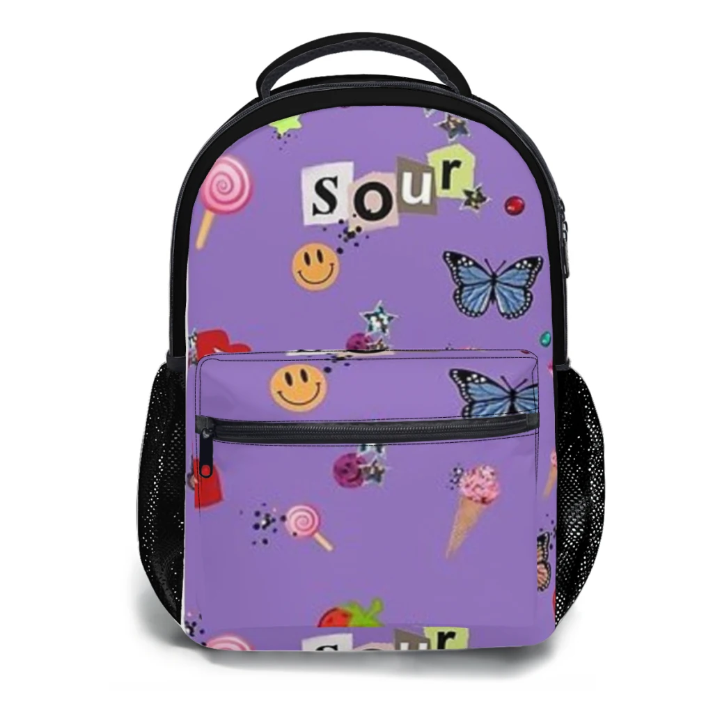 SOUR themed Schoolbag For boys Large Capacity Student Backpack Cartoon High School Student Backpack 17inch