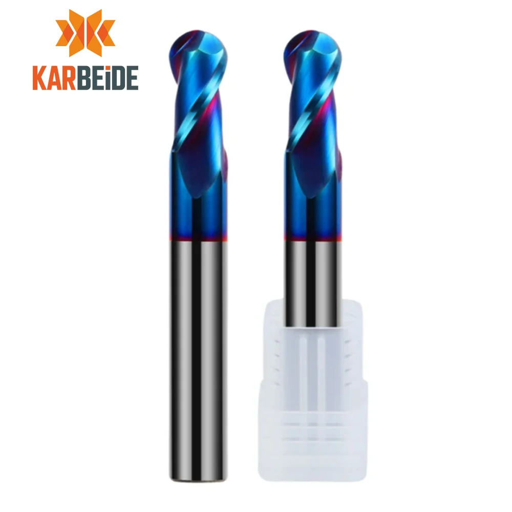 

Готовый запас! Твердосплавная 2-зубая сферическая концевая фреза HRC65 с нанопокрытием, размер R4x16xD8x60L R4x16xD8x75L