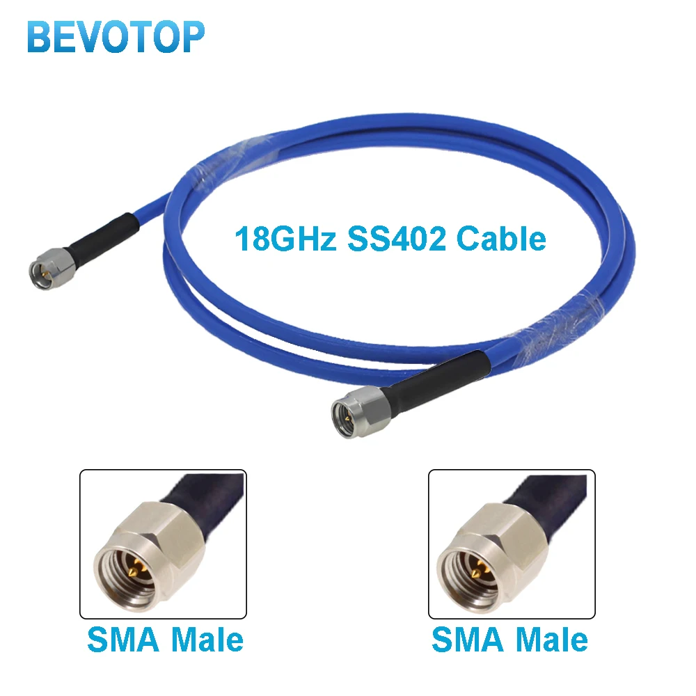 18GHz SS402 Cable SMA Male  to SMA Male Plug High Quality High Frequency Low Loss Test Cable RF Coaxial Pigtail Jumper